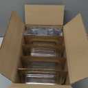 Rubbermaid Brilliance Glass Food Storage Containers, 3.2 Cup, Set of 4, BPAFree, LeakProof, Clear