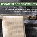 Saffron & Sage Towel Racks for Bathroom Wall Mounted, 17 inch Heavy Duty Bathroom Towel Rack Wall Mounted, Stainless Steel Bathroom Towel Holder for Bathroom Wall, Easy to Installation, Brushed Steel