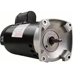 Drizzlen B2854 Pool Pump Motor, 1.5HP 3450 RPM, 56Y Frame, 115V/230V | Universal Replacement for Century, Hayward, Pentair, Jandy Pool & Spa Systems | Square Flange, PSC, 1.1 Service Factor Motor