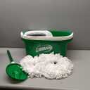 Libman Tornado Spin Mop System and 1 Refill, Mop and Bucket with Wringer Set for Hardwood Floor Cleaning, 2 Total Heads Included