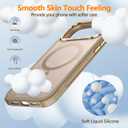 Mist-Armor Designed for iPhone 17 Pro Max Case, [Fit for Mag Safe] [Non-Slip Edge] Military Grade Protective Bumper Silicone Matte Phone Case Cover for iPhone 17 Promax 6.9" Men Women, Gold