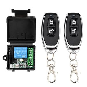 RF Wireless Remote Control Switch for Door Access Control System 433MHz 1-Channel Input Voltage 12V DC Garage Door Openers, Electric Lock, LED Lights, etc.