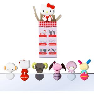 Sonix x Sanrio Peekers - Specialty Friends Blind Box - Adhesive Decorative Mini Figures - Includes Hello Kitty, Cogimyun, Lloromannics, My Sweet Piano, or Mystery Character