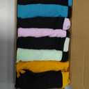 Girls Underwear for Teens Ages 8-16 Cotton Soft Girls Panties Pack of 8 (14-16 Years, 4 Black/4 Bright)