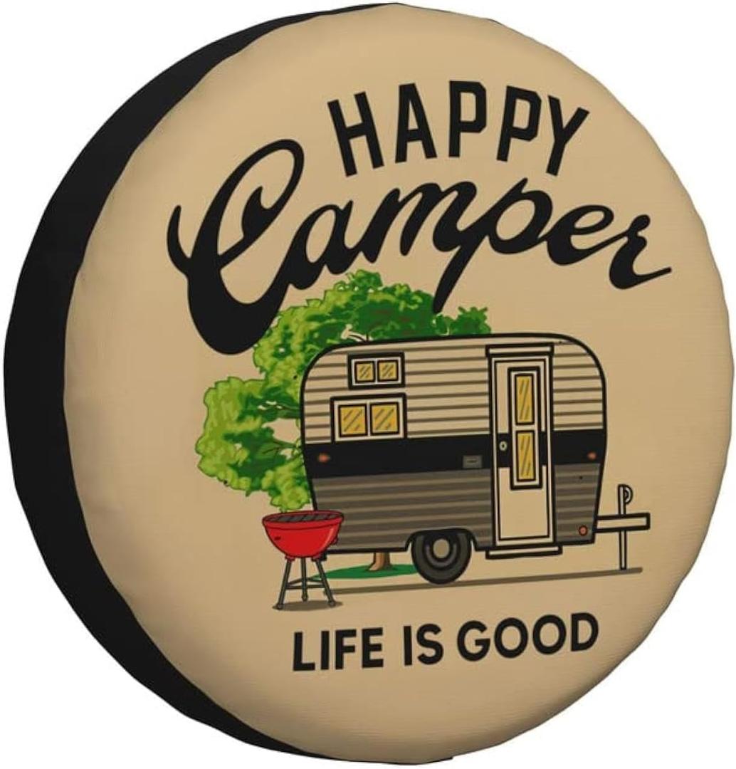 Spare Tire Cover Weatherproof Universal Wheel Protectors for RV Camper Travel Trailer SUV Truck 14 Inch