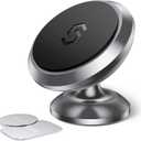 Magnetic Phone Car Mount, Syncwire Car Phone Holder for Dashboard, Cell Phone Car Kits, 360 Adjustable Magnet Cell Phone Mount Compatible with iPhone, Samsung, LG, GPS, Mini Tablet - Gray