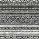 RUGSURE Washable Area Rugs 9' x 12' - 1/6 Thick - Moroccan-Inspired -Stain & Water Resistant Non-Slip - Resistant Rug for Living Room, Bedroom, Nursery, Pet & Child Friendly (Black)