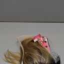 RENERSHOW Blonde Highlight Short Pixie Bob Wig with Bangs Straight Ombre Blonde Synthetic Wig with Dark Roots Layered Blonde Wigs for Women Medium Bob Daily Party Wig