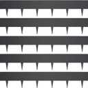 5 PCS Steel Landscape Edging 39 x 6Inch (3 Inch Metal Strips + 3inch Nail) Black Garden Edging Border Length Flexible Landscape Edging Anchoring Stakes