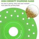 Lothee 5 Pcs Rock Slab Grinding Disc, 4.5 Inch Glass Cutting Disc for Angle Grinder, 1mm Thin Grinding Cutting Blade, Ceramic Tile, Marble Edge Trimming, Wide fine Sand Sweeping Saw Blade (Porous)