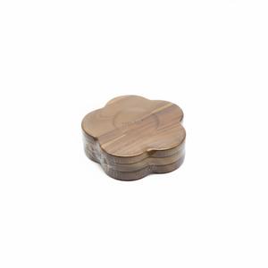 Wooden Platters and Trays for Food Dinner Plates 8 Inch Acacia Wood Serving Tray Wooden Serving Platters for Home Decor, Food, Vegetables, Fruit, Charcuterie, Appetizer Serving Tray, 3 Pack