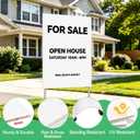 8 Pack 24x36 Inch Corrugated Plastic Board, White Poster Board,