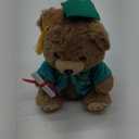 Deekin 10 Inch Graduation Bears Stuffed Animal Class of 2025 Plush Bear in Black Cap Graduation Bear Kindergarten Graduation Gifts Stuffed Bear Plush Bear Toy for Grad Party Decor(Teal)