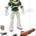 Mattel Disney and Pixar Lightyear Toys, Buzz Lightyear Figure, Fully Equipped 12-in Action Figure with 4 Accessories, Collectible Gifts for Kids