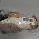 DEANGELMON V Neck Bra Padded Seamless Adjustable Straps Bralettes Everyday Basic Sleeping Bras Multiple Pack (Large, Black,apricot,purple,nude)