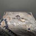 VK VK·LIVING Machine Washable Rug 9'x12' Vintage Design Washable Area Rugs with Non Slip Rugs for Living Room Bedroom Traditional Woven Rug Carprt Stain Resistant, Dining Office Boho Rug, Brown&Black