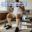 3 x Plus Size Compression Socks for Women Men Wide Calf L/XL-5XL (15-20mmhg) Knee High Socks Support Compression Stockings for Nurses and Flying