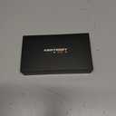 Weekly Pill Organizer 1 Time a Day  Travel Pill Case 7 Day, Small Pill Box 8 Compartments Push Open, with Color Slots, Medicine Organizer for Fish Oil, Vitamins, with Wrist Lanyard, BPA Free, Black