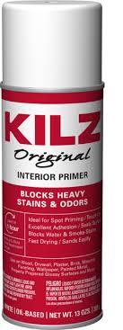 KILZ Original Oil-Based Aerosol Primer, White, Interior Spot Stainblocker and Odor Sealer, 13 oz