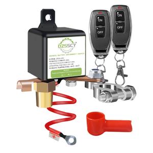 Remote Battery Disconnect Switch 12v, 250A, Upgrade Prevent Battery Drain, Disconnect Negative Car Kill Switch Anti-Theft, Remote Battery Kill Switch for Car, Truck, RV