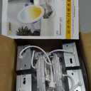 Ensenior 4 Pack 4 Inch LED Recessed Light, Dimmable, 2700K-5000K 5CCT, 750LM High Brightness, 9W 120V, Damp Rated, Ultra-Thin Canless Wafer Ceiling Light - ETL & FCC & IC