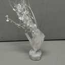 6 Pack Metallic Foil Spray Centerpiece, Glittery Party Star Table Decoration Burst Centerpieces for Birthday Wedding New Year Party Celebration Decoration (White, Little Star)