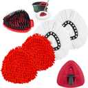 Mop Heads Replacements for Ocedar, Mop Replace Head for o Cedar Easywring 1 Tank, Spin Mop Replacement Head Include 4 Pack Spin Mop Refills Deep Cleaning, 1 Scrubber Mop Head and 1 Mop Base