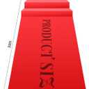 Red Carpet Runner for Party 100 GSM Felt Non-Woven Fabric Runway Carpet for Event, Aisle Runner for Wedding Ceremony Hollywood, Movie Theme Rug Party Decor (Red, 2 X 30 Ft)