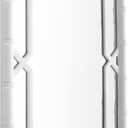 Bamboo-Look Solid Wood Window Pane Mirror 23" X 31" - White