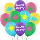 50PCS Slime Latex Balloons -Slime Themed Party Supplies Decorations Art Baby Shower Birthday Party Favors, 12 inches