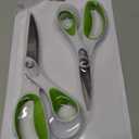 Westcott 7- and 9-Inch CarboTitanium Fabric Scissors for Fabric Cutting, Quilting, and Sewing Projects, White/Green, 2 Pack