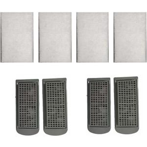 Vimvins 10 Gallon Aquarium Filter Accessories, Aquarium Filter Cartridges (4 pcs) and Filter Sponges (4 pcs),Suitable for Model 303