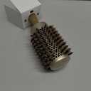 Fagaci Professional Large Round Brush with Natural Boar Bristles for Blow Drying, Nano Technology Ceramic+Ionic for Hair Styling, Volumizing and Healthy Hair - 4 Styling Clips Included