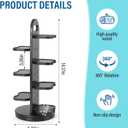 2 x Flavor Pod Holder for Ninja Thirsti Pods, 360 Rotating 14-Flavor Storage Holder for Ninja Thirsty Drink System Pod Organizer for Ninja Thirsty Flavor Pods,Water Flavoring (Black)