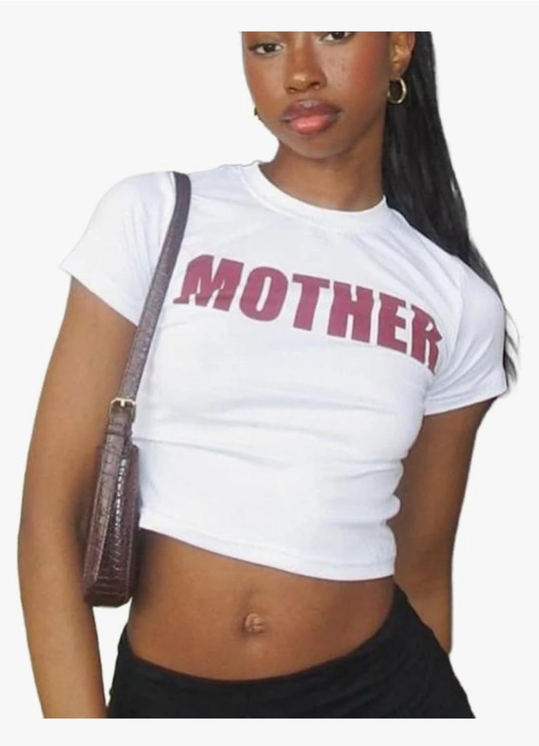 Women Letter Printing Women T-Shirt Slim Crop Top Retro Casual Tee Y2k Top Streetwear Sexy Tops Short Navel S Women Letter Printing Women T-Shirt Slim Crop Top Retro Casual Tee Y2k Top Streetwear Sexy Tops Short Navel S