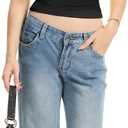 Halter Tank Tops for Women Double Lined Backless Going Out Tops Trendy Y2K Summer Shirt (Black)