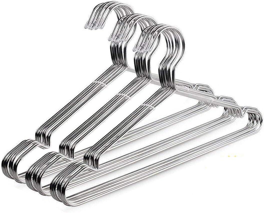 TIMMY Wire Hangers 30 Pack Stainless Steel Strong Metal Wire Hangers Clothes 16.5 Inch