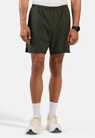 ODODOS Men's Athletic Shorts with Pockets 5" Quick Dry Lightweight Workout Gym Running Shorts, Army Green, X-Large