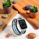 Fengshui Bracelet Compatible with Apple Watch Bands for Men Women 42mm 41mm 40mm 38mm 49mm 46mm 45mm 44mm, Beaded Stretchy Pixiu Apple Watch Strap Lucky Black iWatch Band Series 11 10 9 8 7 6 5 4 3 2 1 SE3 Ultra 3