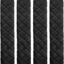 Tatuo 4 Pack Seat Belt Cover Extra Long Seat Belt Pads for Car Soft Comfort Shoulder Strap Covers Harness Pads Helps Protect Your Neck and Shoulder(25.6 Inch,Black)