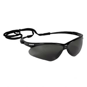 KleenGuard V30 Nemesis Safety Glasses (22475), with Anti-Fog Coating, Smoke Lenses, Black Frame, Unisex Sunglasses for Men and Women 1 Pack