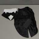 Weewooday Dog Tuxedo and Bandana Set Dogs Formal Tuxedo Pet Wedding Party Suit Wedding Bow Tie Shirt for Birthday Costumes(Cute Style,S)