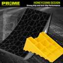 PRIME 1 RV Camper Levelers 6-Inch, 2 Packs Heavy Duty Wheel Chock Ramp for RVs, Campers & Trailers, Tire Stop Block & Trailer Wheel Stop Honeycomb Grip, Anti-Slip Base for Cars, Trucks, SUVs