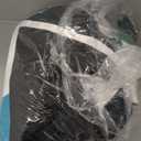 Teal/Turquoise 100% Blackout Curtains for Bedroom 108 inch Extra Long 2 Panels Set Black Grey Modern Abstract Geometric Black Out Curtains Room Darkening Window Drapes for Living Room, 52Wx108L