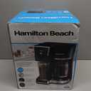 Hamilton Beach 2-Way 12 Cup Programmable Drip Hot and Iced Coffee Maker & Single Serve Coffee Machine, Glass Carafe, Auto Pause and Pour, Black (47500J)