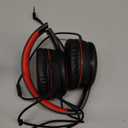 RORSOU R10 Over-Ear Headphones with Microphone, Lightweight Folding Stereo Bass Headset with 1.5M No-Tangle Cord, Portable Wired Headphones for Smartphone Tablet Computer MP3 / 4 (Black)