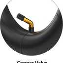 RUTU Inner Tube Set - Heavy-Duty 10x2 10x2.125 Inner Tube Replacement for 2-Wheel Self-Balancing Electric Scooter Kid's Bike, Trike Strollers -TR87 Angled Copper Valve Stem, Butyl Rubber Construction