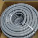 Liquid-Tight Conduit 100 ft and 10 Pieces of Connector Kit, Electrical Conduit 3/4 100ft w/UL Certification, Flexible Conduit with 5 Straight and 5 90-Degree Conduit Connector Fittings