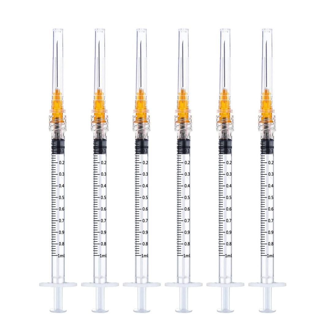 25 Pack Disposable Sterile Supplies 1ml Syringe with Needle,25Ga 1inch Needle and Syringe,Individual Package. (25)