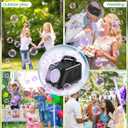 Bubble Machine Automatic Bubble Blower for Kids: Battery Operated Bubble Maker for Toddlers 1-3 | 20000+ Bubbles Per Min Contain 6 AA Battery | Outdoor Toys for Parties Birthday Wedding